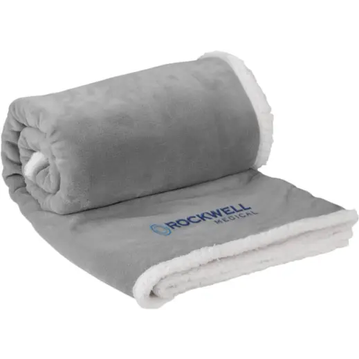 US Basic Mckinley Sherpa Fleece Blanket Branded